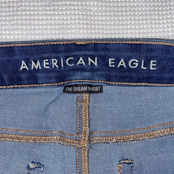 Women’s American Eagle The Dream Short High-Waisted Midi Jean Shorts size 8 - Picture 5 of 16